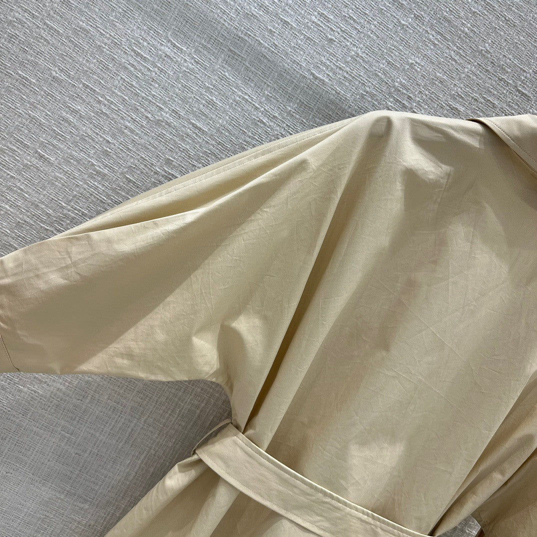 Hermes Belted dress SS2023 Beige Palomino