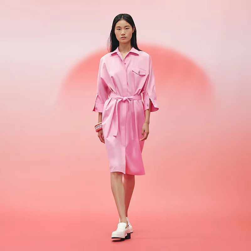 Hermes Belted dress SS2023 Pink