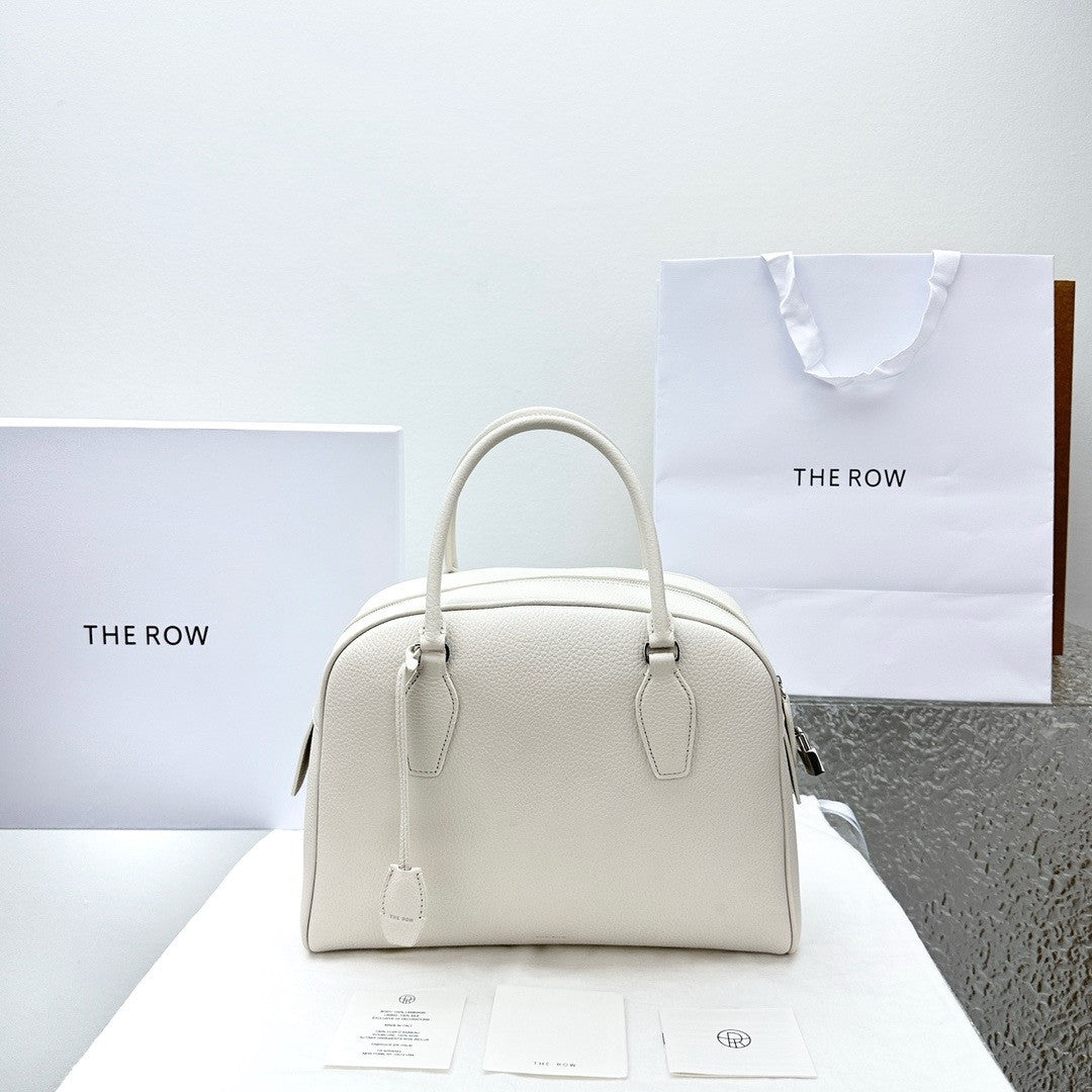 The Row India 12.00 Bag in Leather Ivory