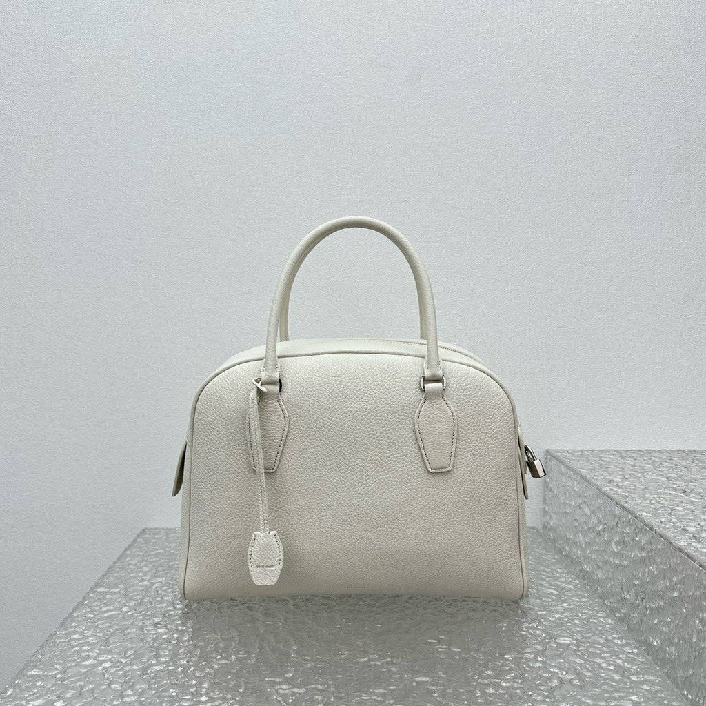 The Row India 12.00 Bag in Leather Ivory