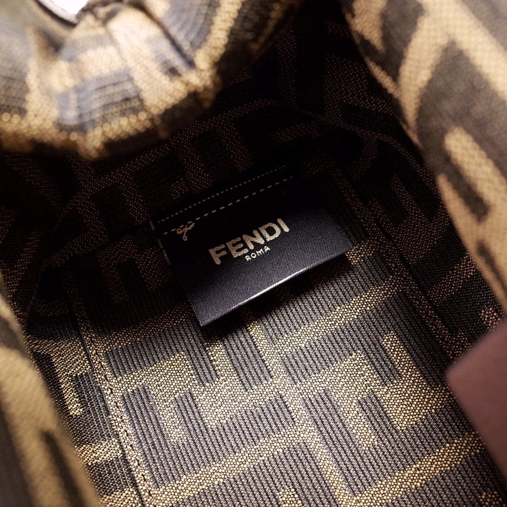 FENDI FIRST MEDIUM Dark Brown leather bag