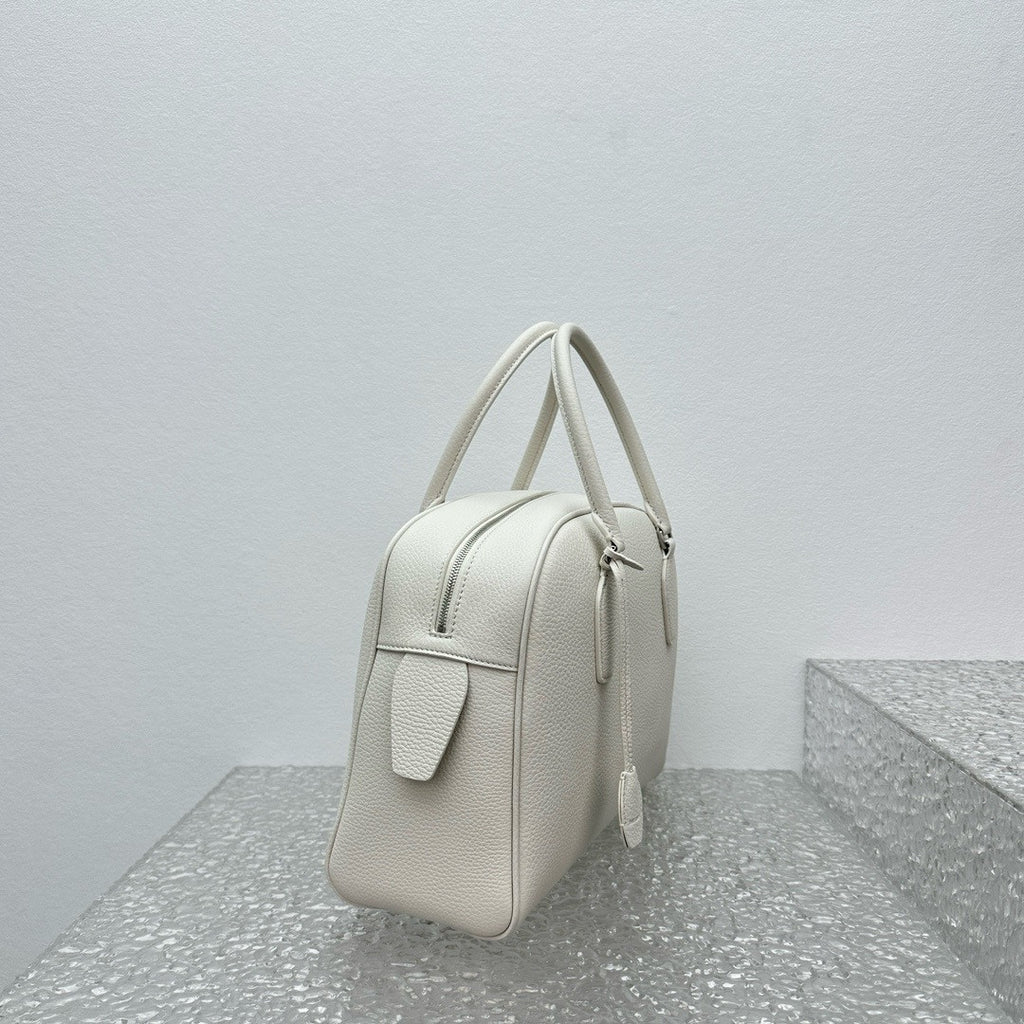 The Row India 12.00 Bag in Leather Ivory