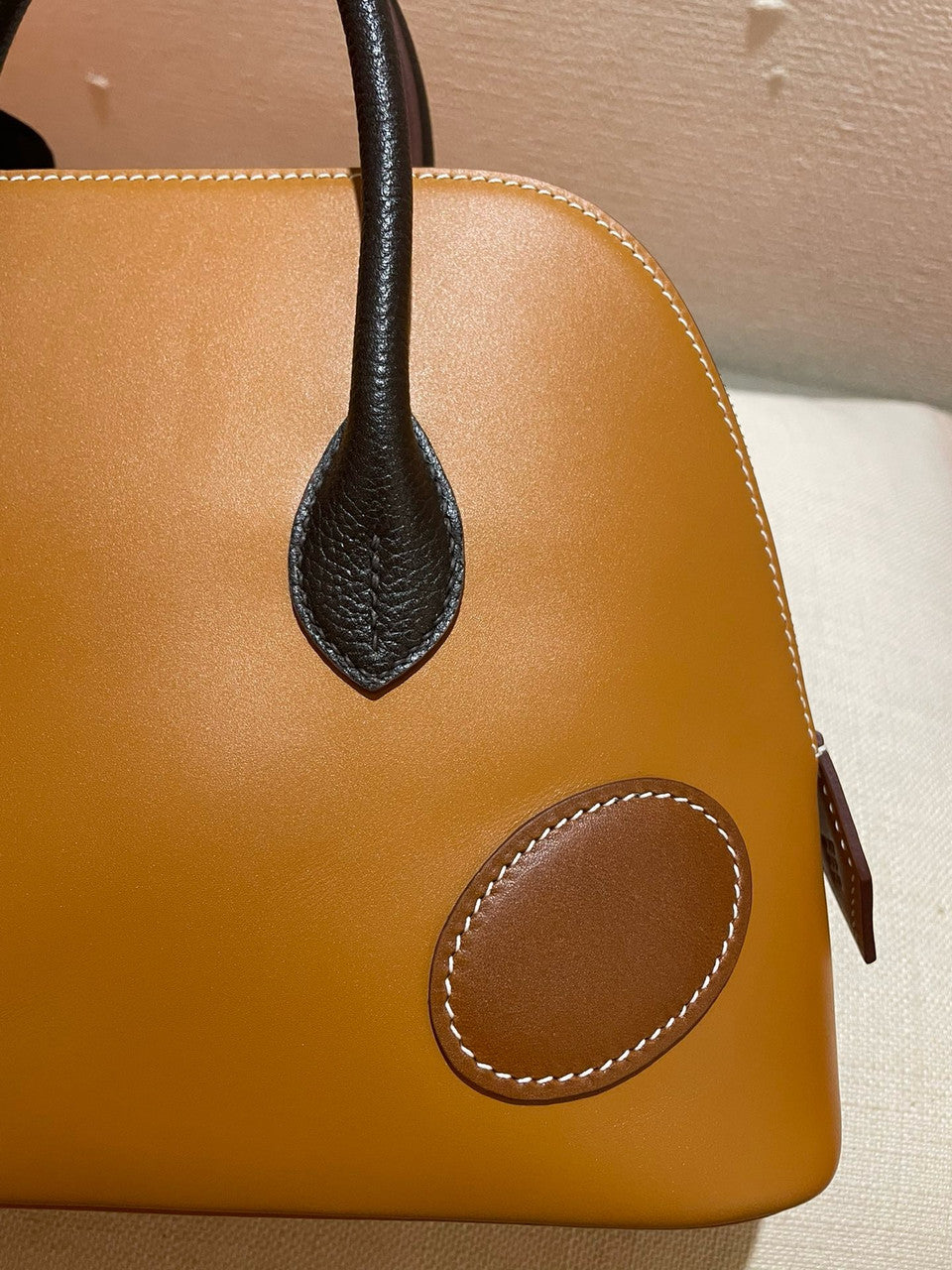 Hermès Gold Togo Bolide 1923 Desordre 25 Palladium Hardware