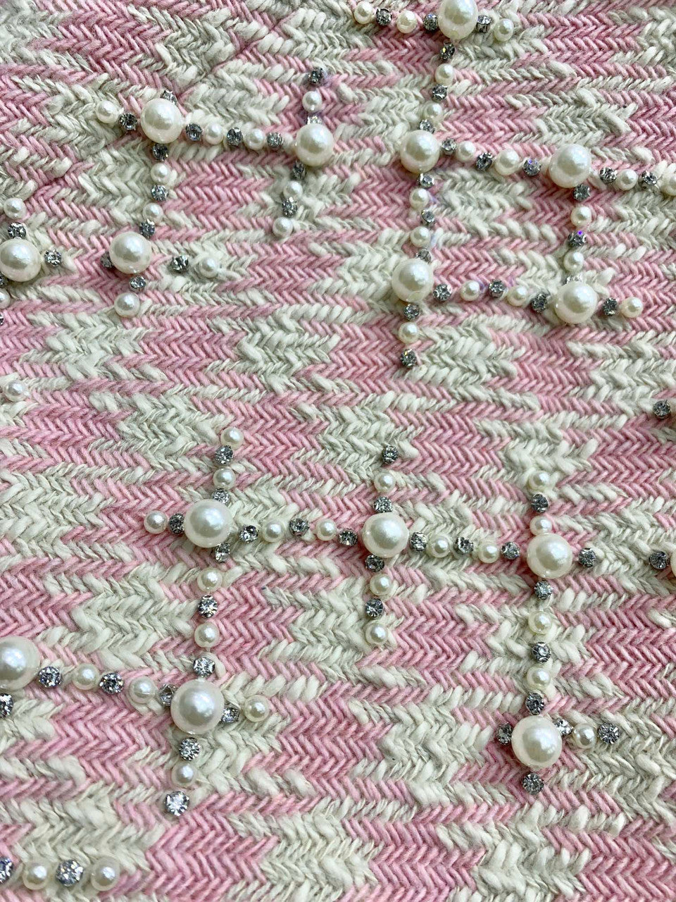 Balmain Short tweed dress with embroidery
