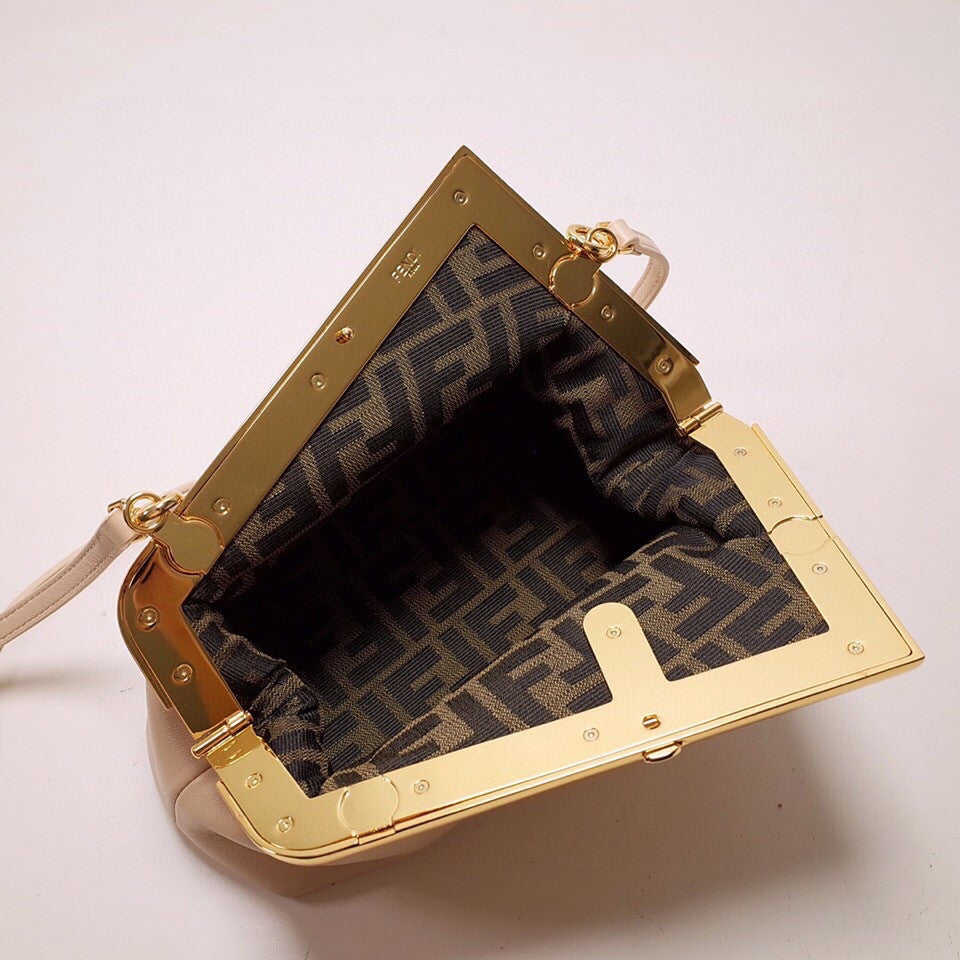 FENDI FIRST MEDIUM Dark Brown leather bag