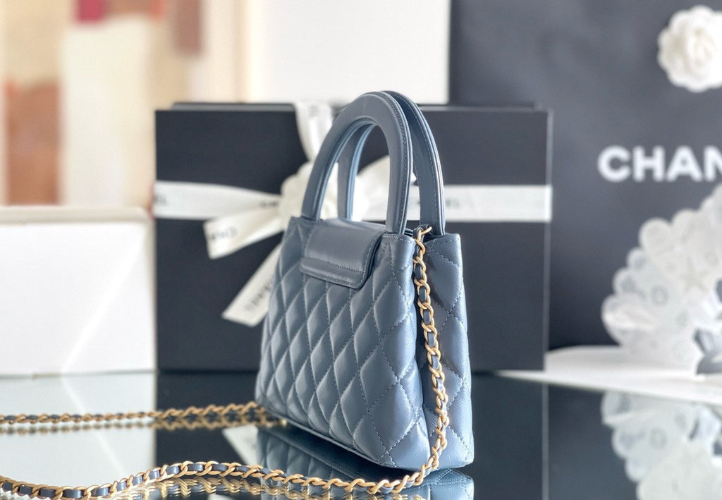 CHANEL MINI SHOPPING BAG SS2024 BLUE