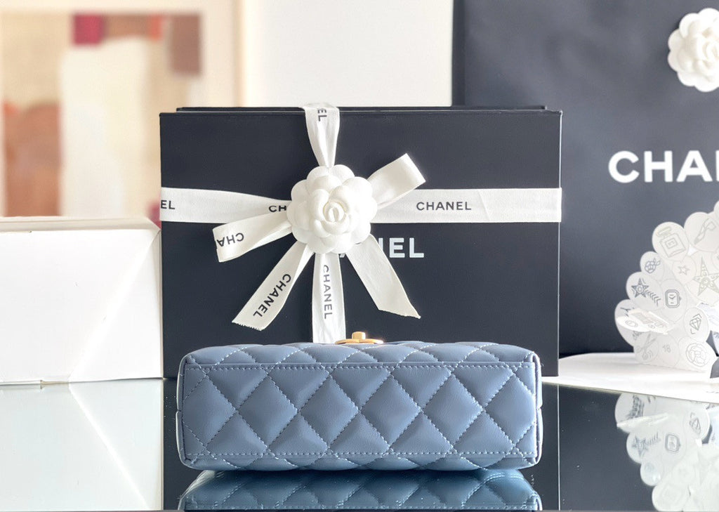 CHANEL MINI SHOPPING BAG SS2024 BLUE