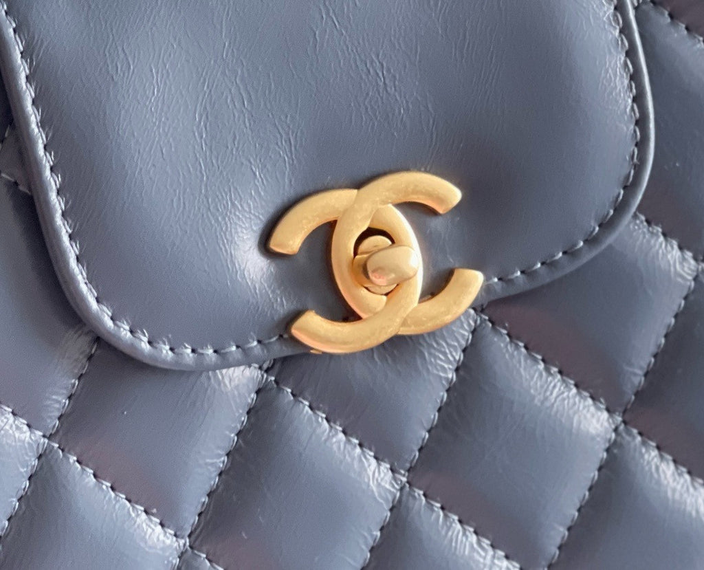 CHANEL MINI SHOPPING BAG SS2024 BLUE
