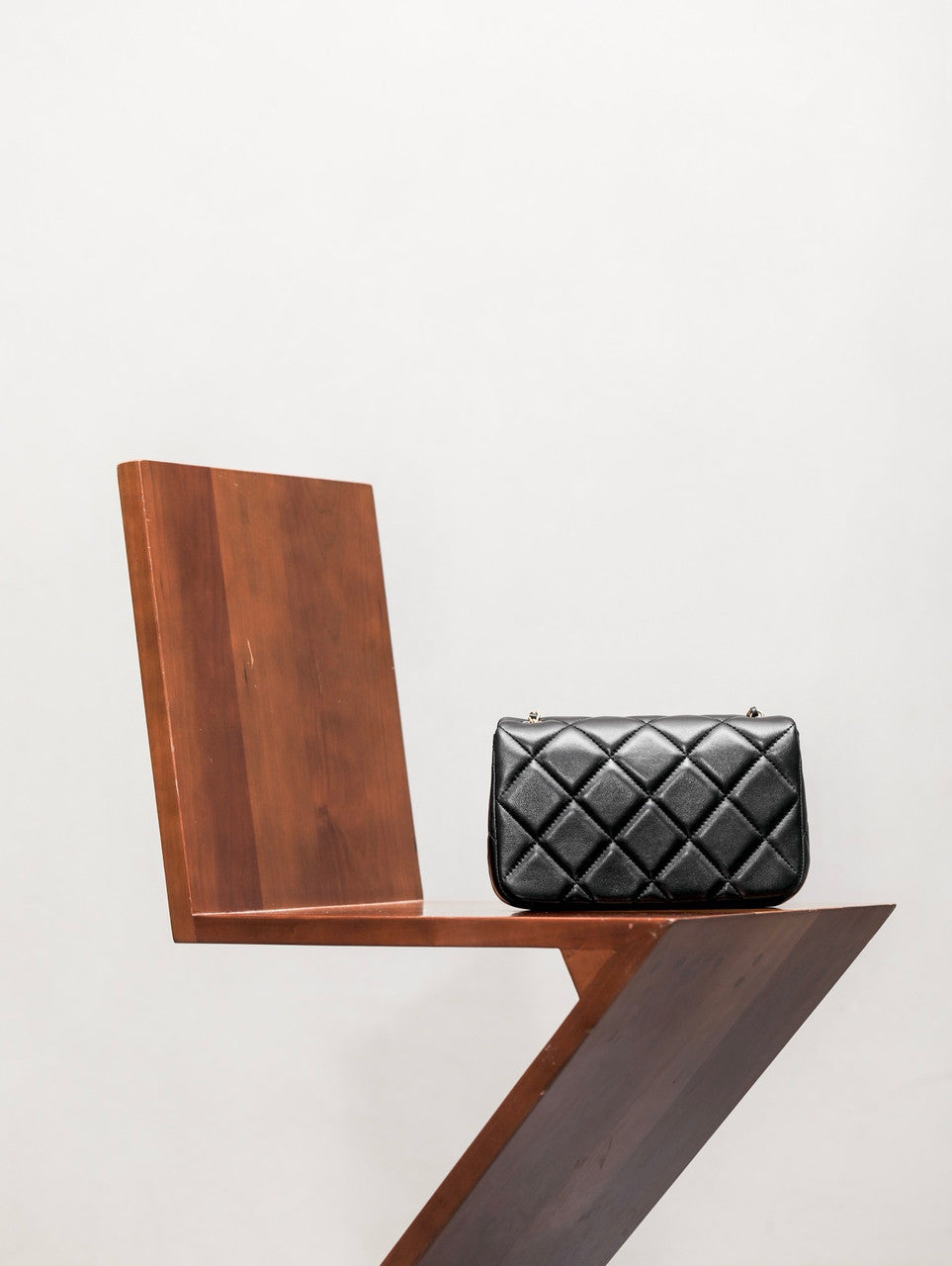 Chanel BLACK SMALL FLAP BAG with Imitation Pearls