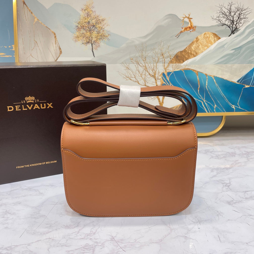 Delvaux Lingot in Tan Olen Calf