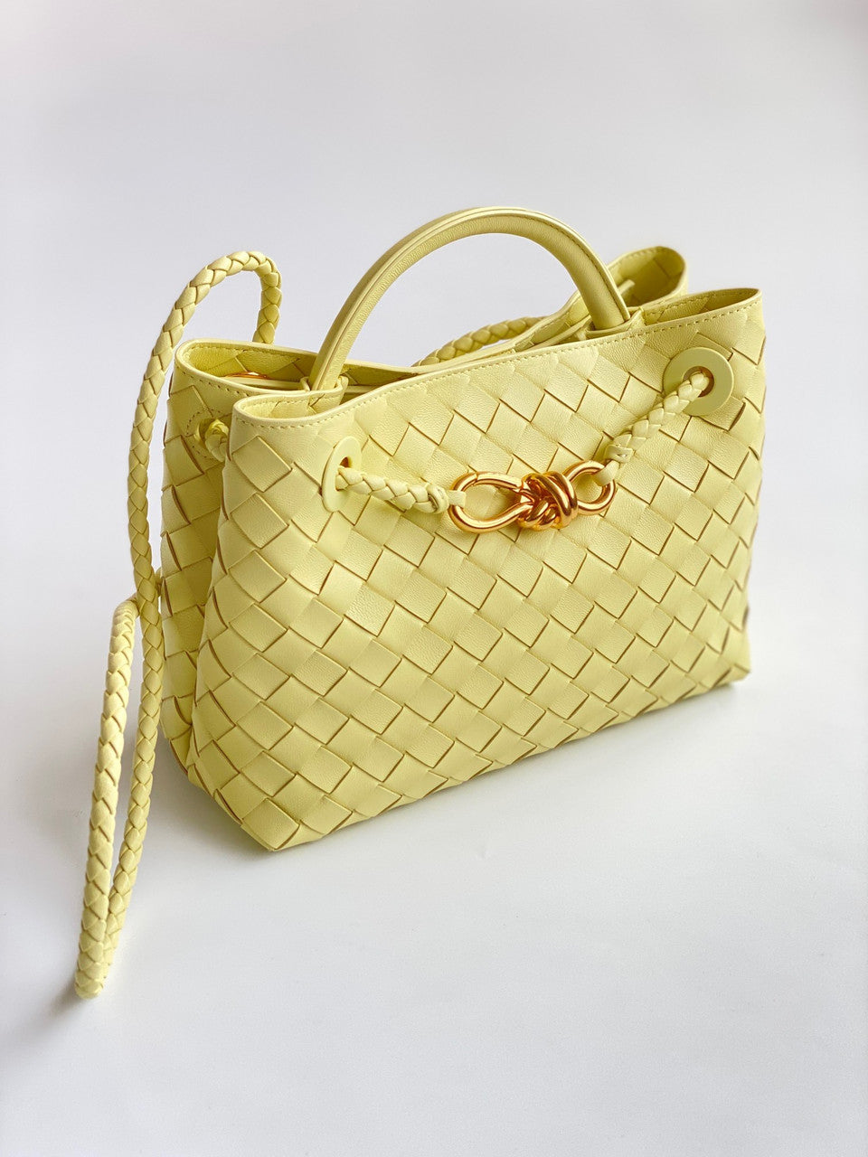 Bottega  Veneta Small Andiamo Bag White