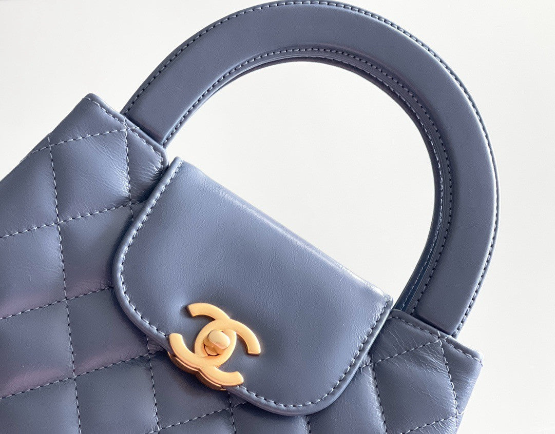 CHANEL MINI SHOPPING BAG SS2024 BLUE