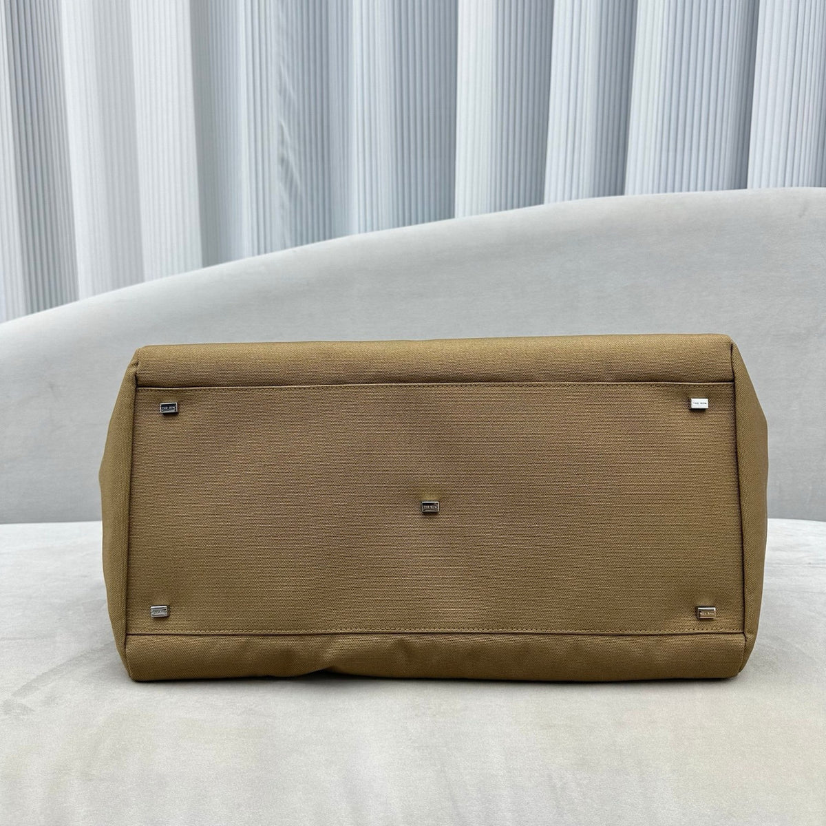 THE ROW Leather-Trim Margaux 17 Inside-Out Top-Handle Bag