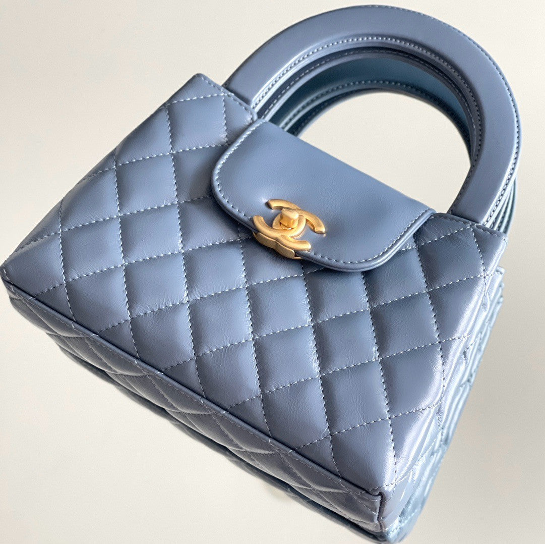 CHANEL MINI SHOPPING BAG SS2024 BLUE