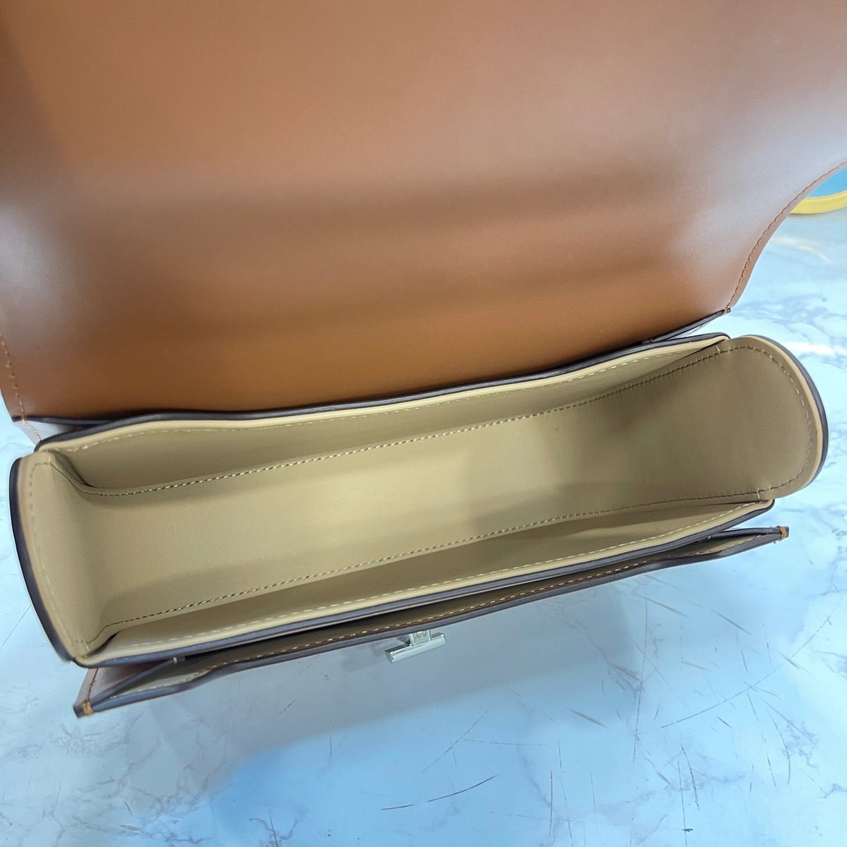 Delvaux Lingot in Tan Olen Calf