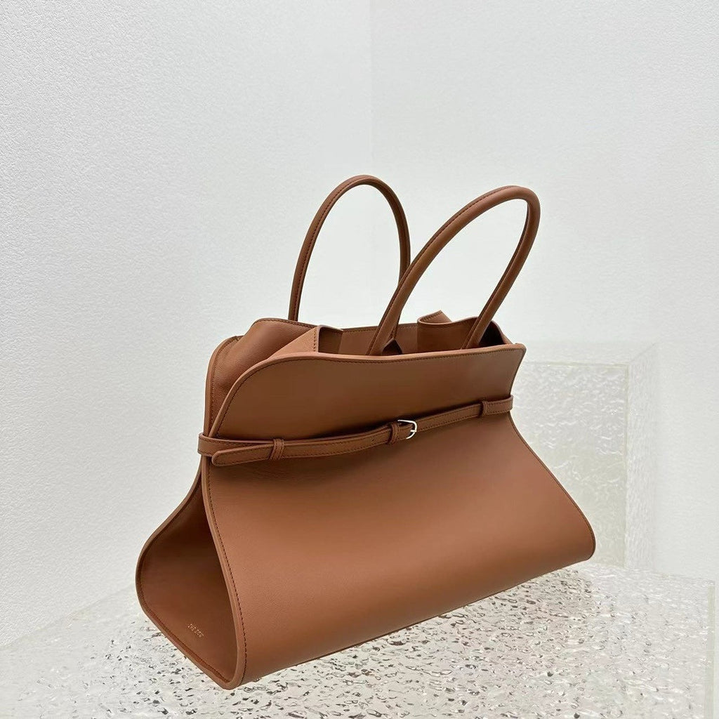The Row Margaux belt 15  saddle bag Brown