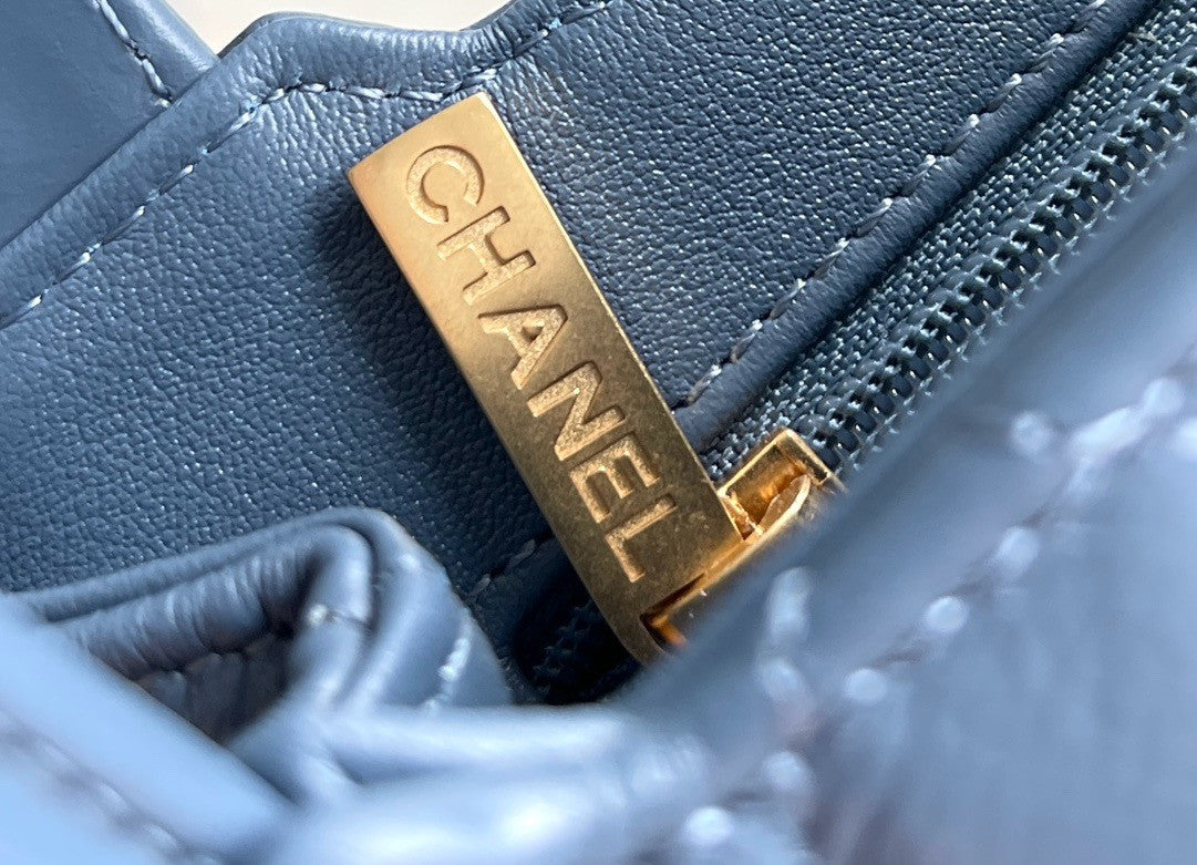 CHANEL MINI SHOPPING BAG SS2024 BLUE