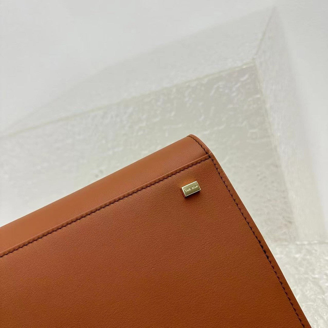 The Row Margaux belt 15  saddle bag Brown