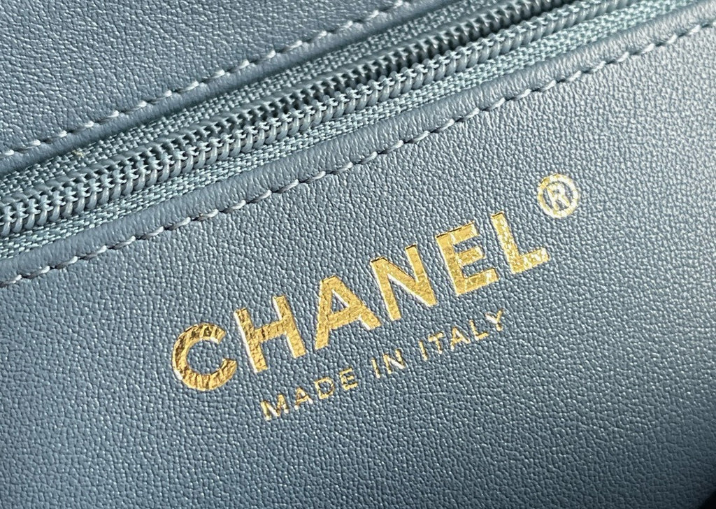 CHANEL MINI SHOPPING BAG SS2024 BLUE