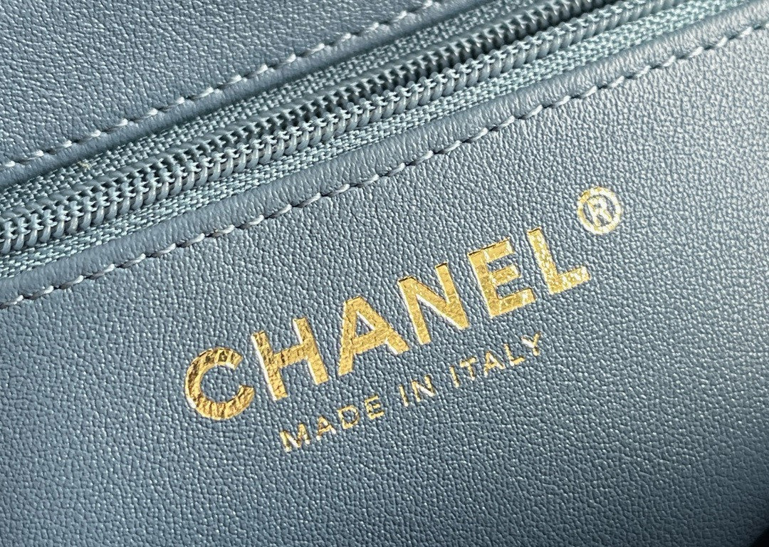 CHANEL MINI SHOPPING BAG SS2024 BLUE