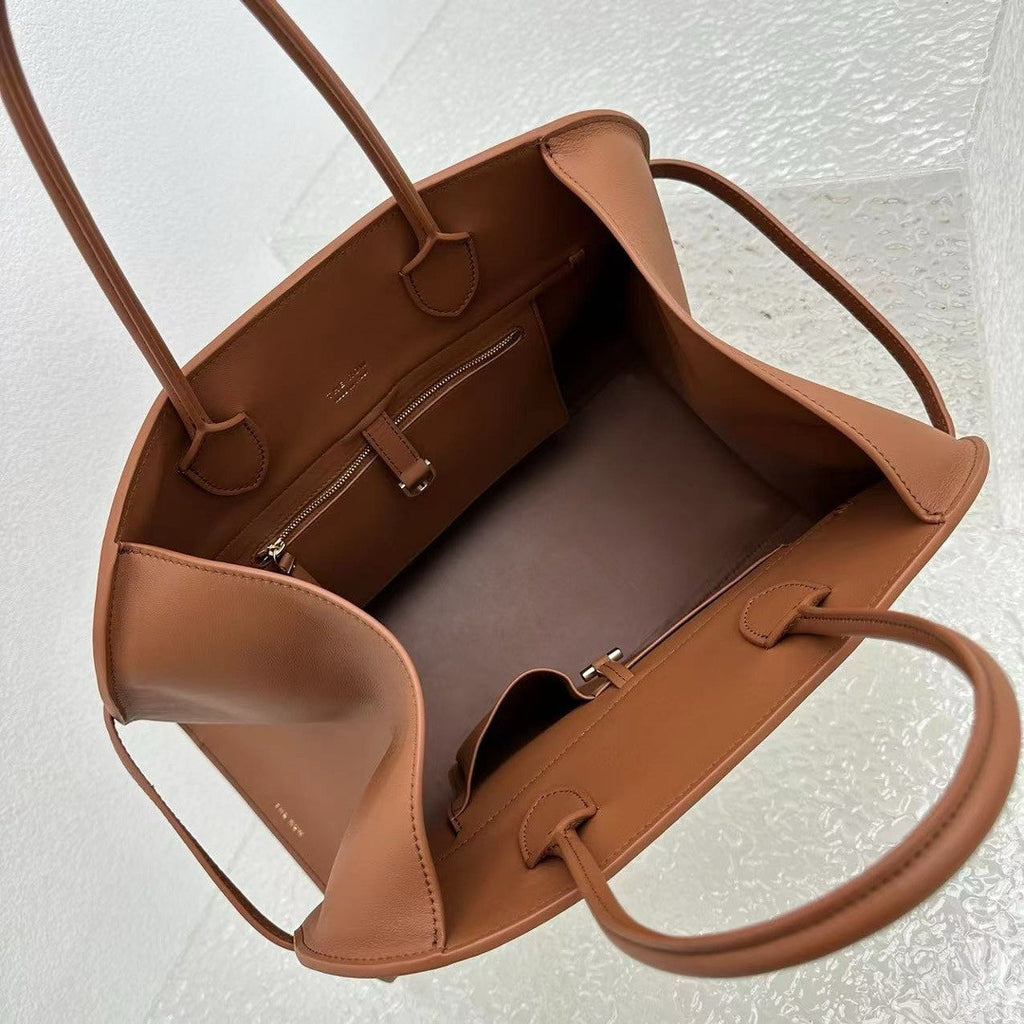 The Row Margaux belt 15  saddle bag Brown