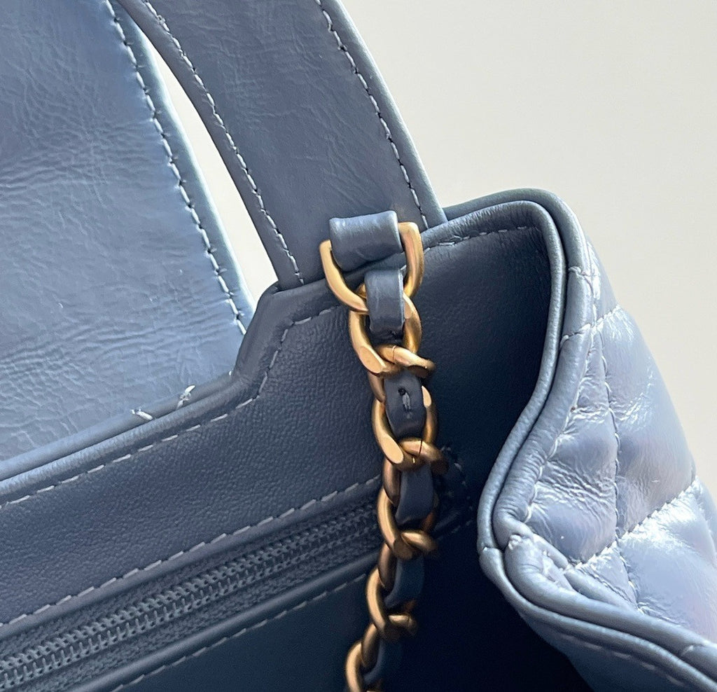 CHANEL MINI SHOPPING BAG SS2024 BLUE