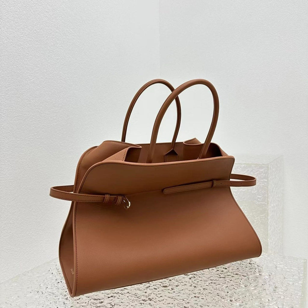The Row Margaux belt 15  saddle bag Brown