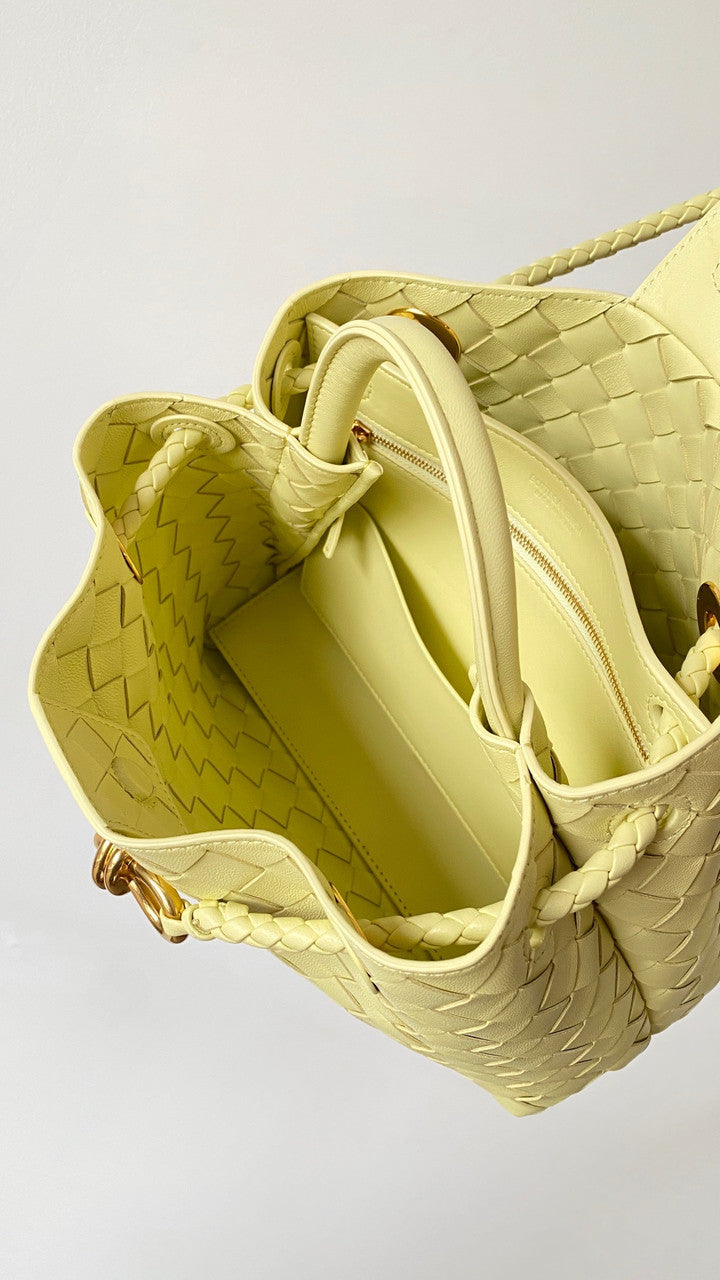 Bottega  Veneta Small Andiamo Bag White