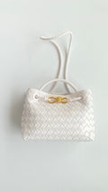 Bottega  Veneta Small Andiamo Bag White