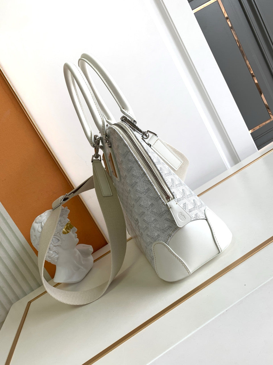 Goyard Vendôme PM Bag Silver Goyard