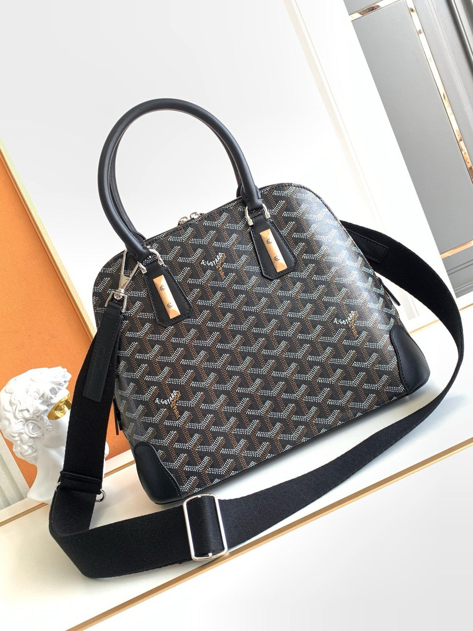 Goyard Vendôme PM Bag Black Goyard