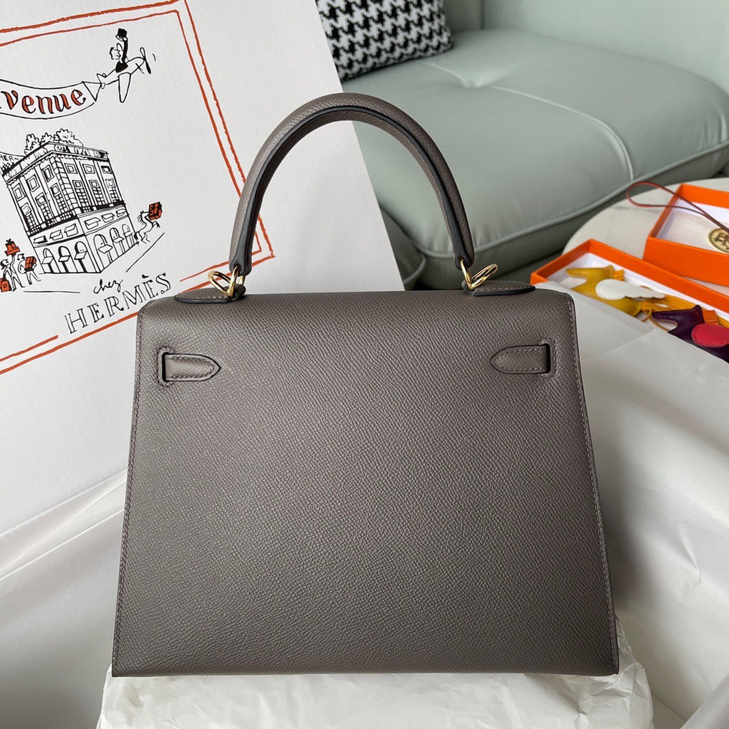 Hermes Etain Kelly 25 cm Epsom Gold Hardware