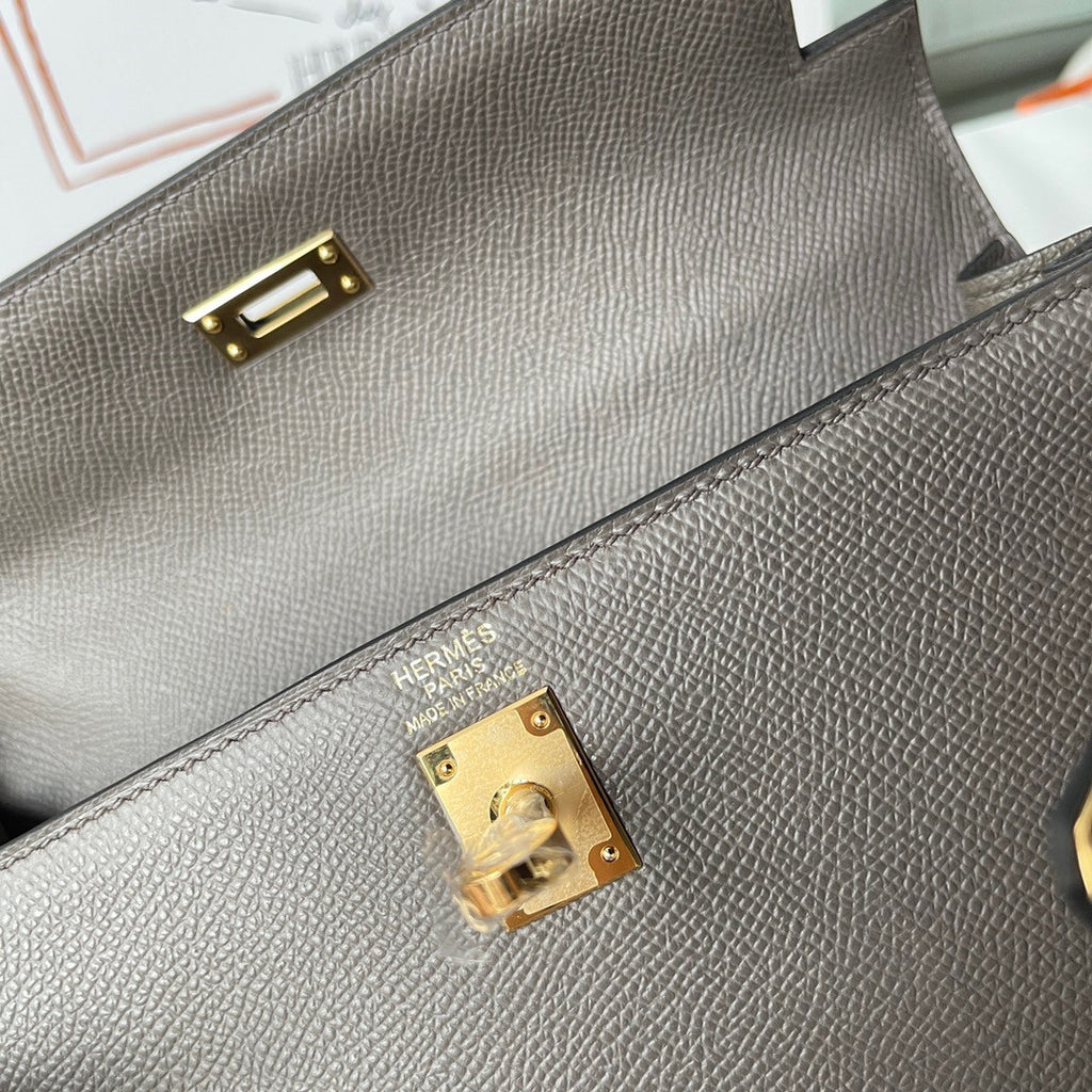 Hermes Etain Kelly 25 cm Epsom Gold Hardware