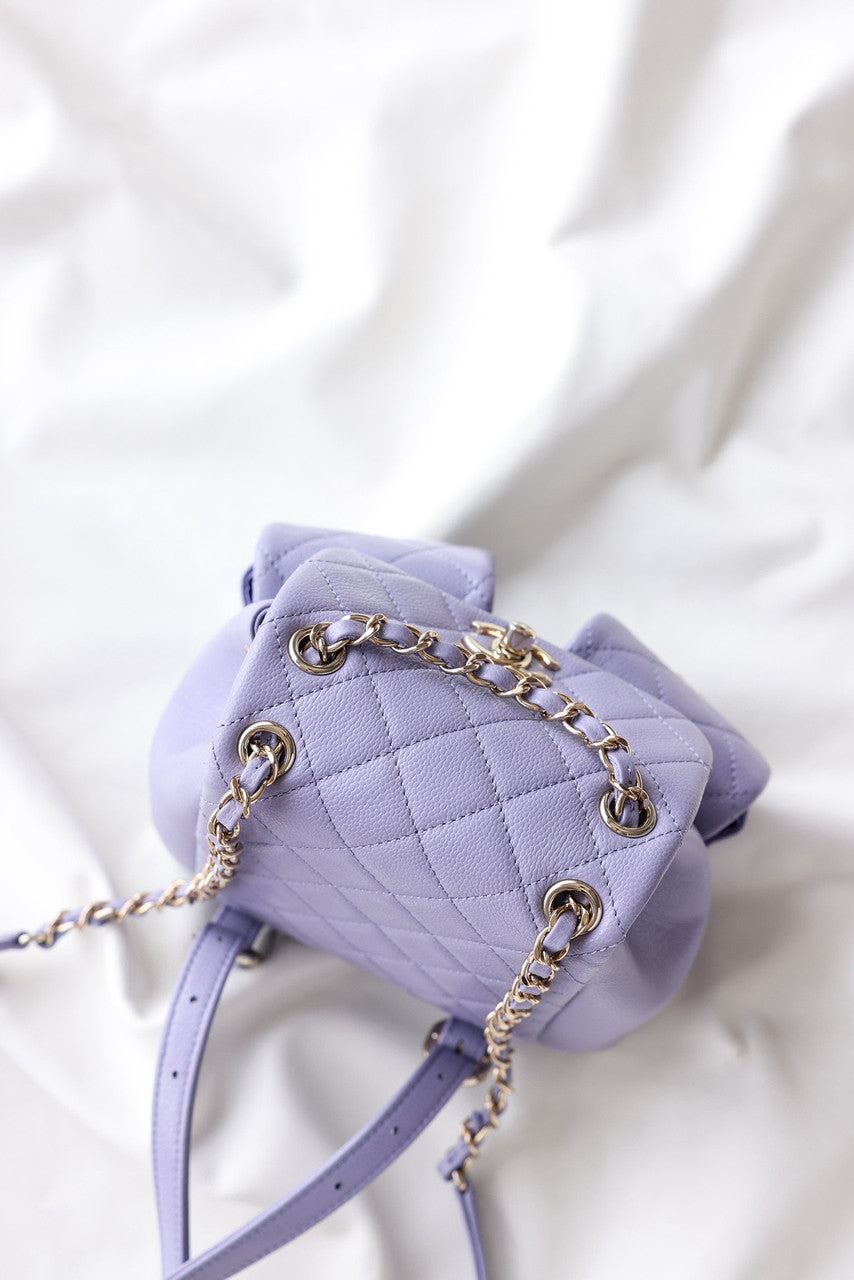 CHANEL SMALL BACKPACK Light Purple