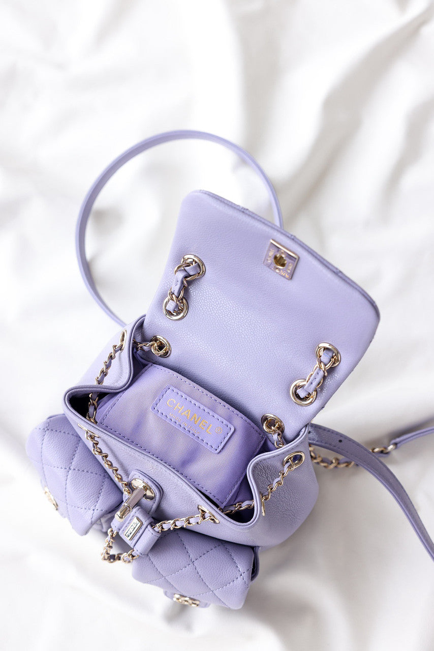 CHANEL SMALL BACKPACK Light Purple