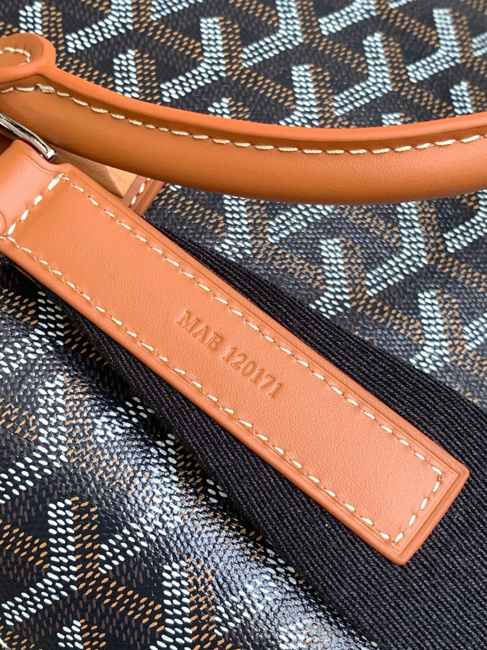 Goyard Vendôme PM Bag Black & Tan Goyard