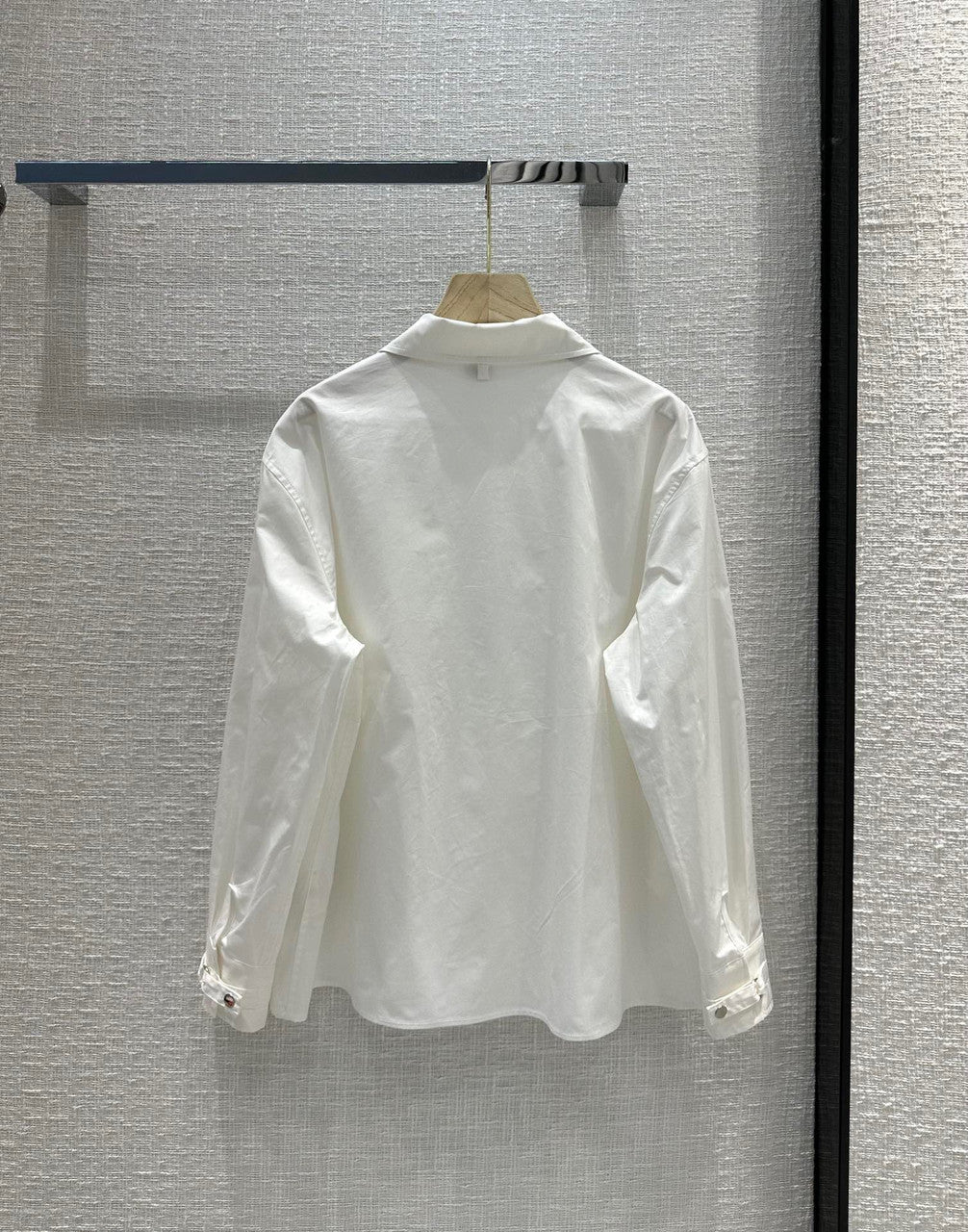 Hermes Zipped cotton shirt  White