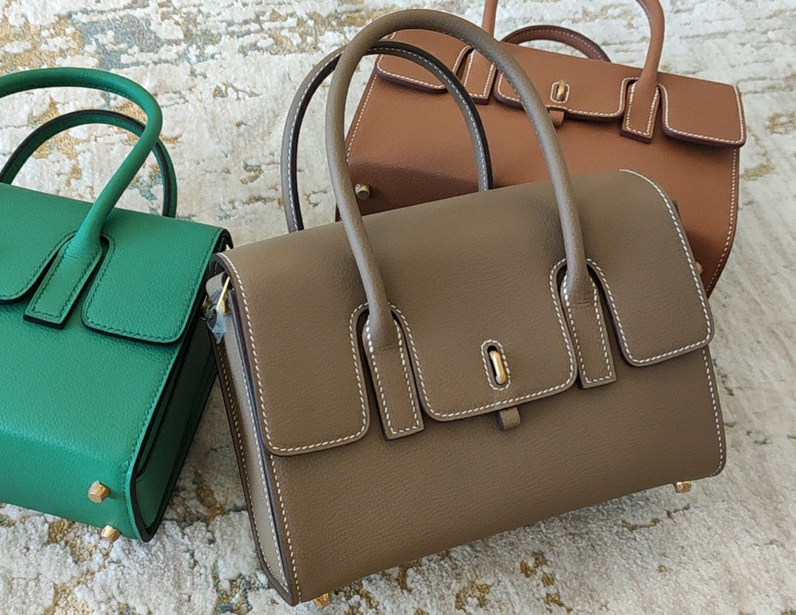 HERMES New Drag 22 Bag BEIGE DE WEIMER