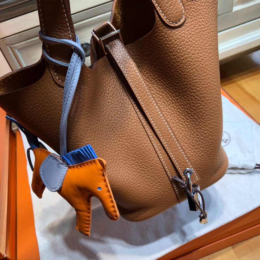 Hermes Gold Picotin Lock 18 Togo Leather Bag