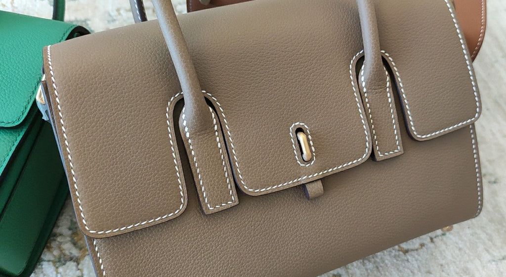 HERMES New Drag 22 Bag BEIGE DE WEIMER