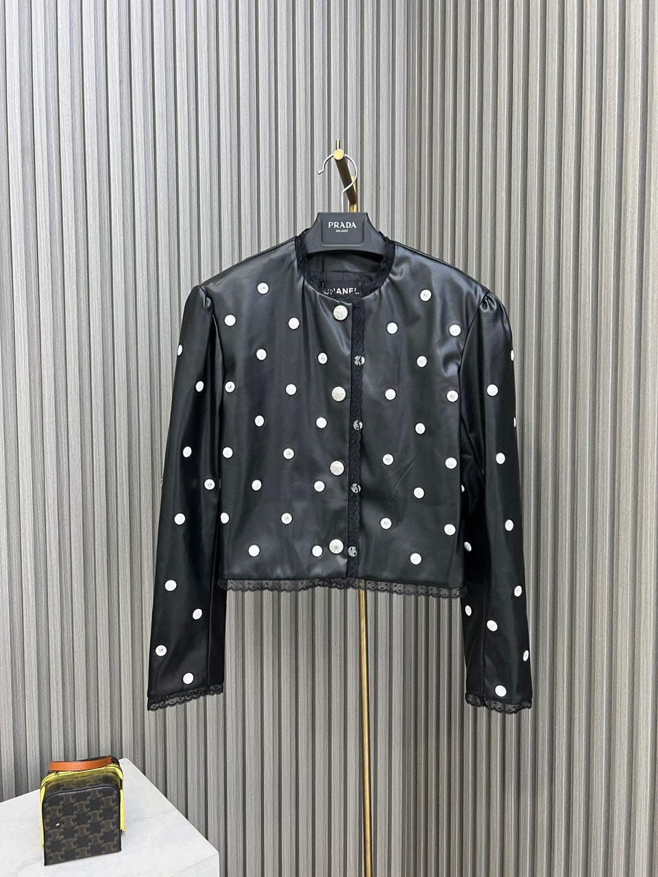 Chanel Embroidered Calfskin & Lace Jacket