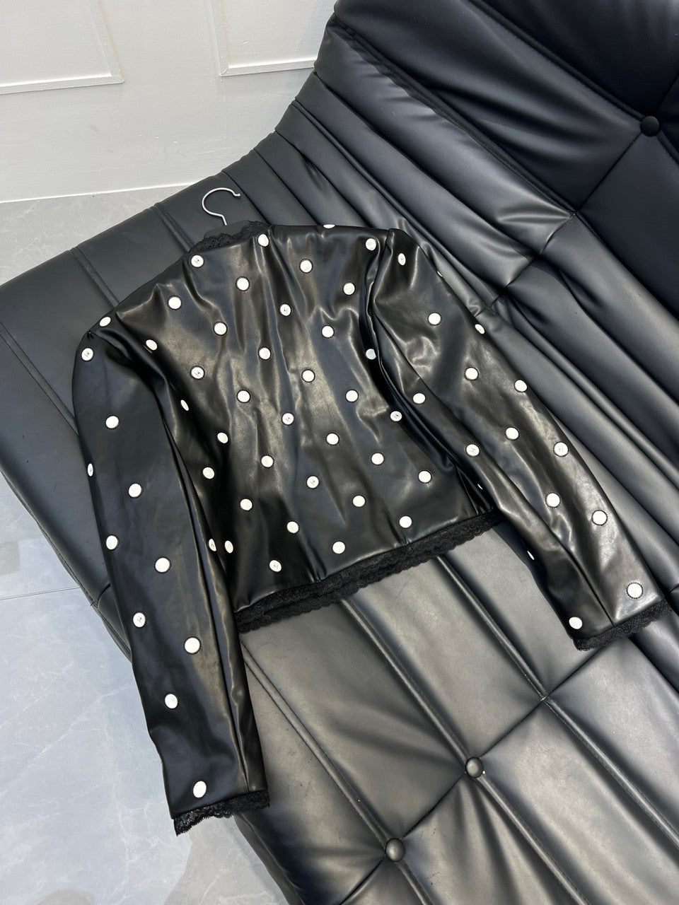 Chanel Embroidered Calfskin & Lace Jacket