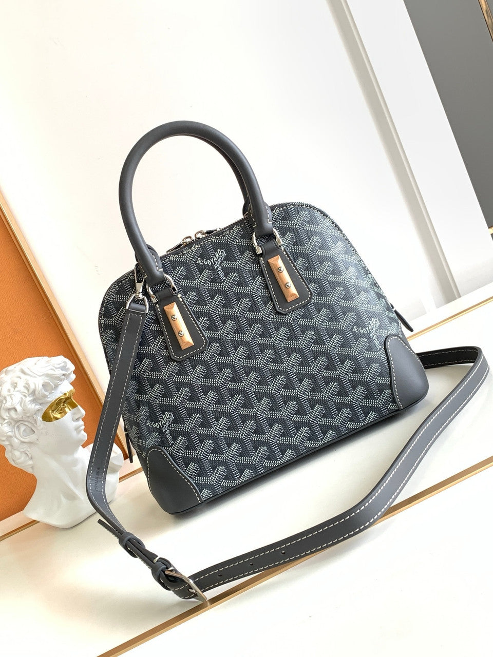 Goyard Vendôme PM Bag Grey Goyard