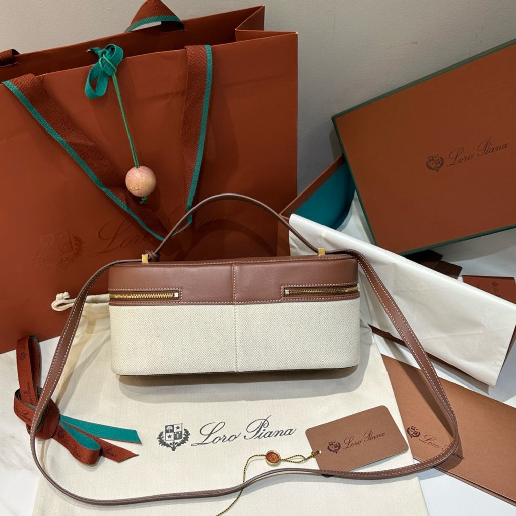 Loro Piana Extra Bag L27  Cotton, Linen