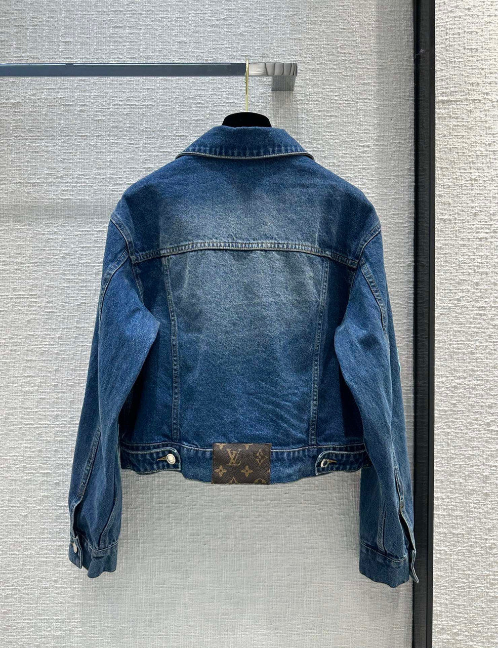 Louis Vuitton 1AB6K3 LV x YK Faces Patches Denim Jacket