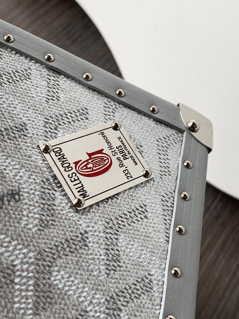 Goyard Dé Trunk Bag Metallic Silver Goyard