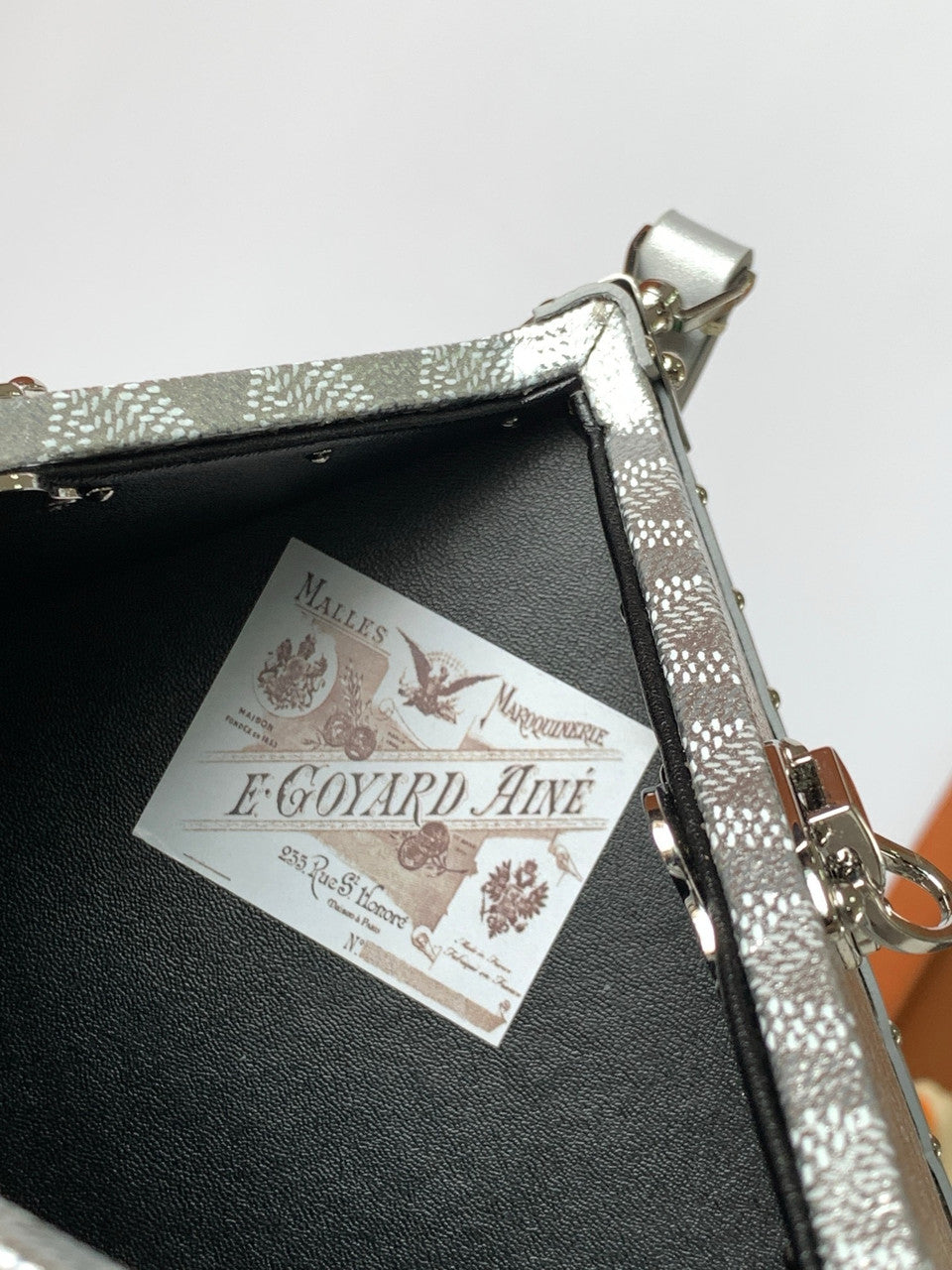 Goyard Dé Trunk Bag Metallic Silver Goyard