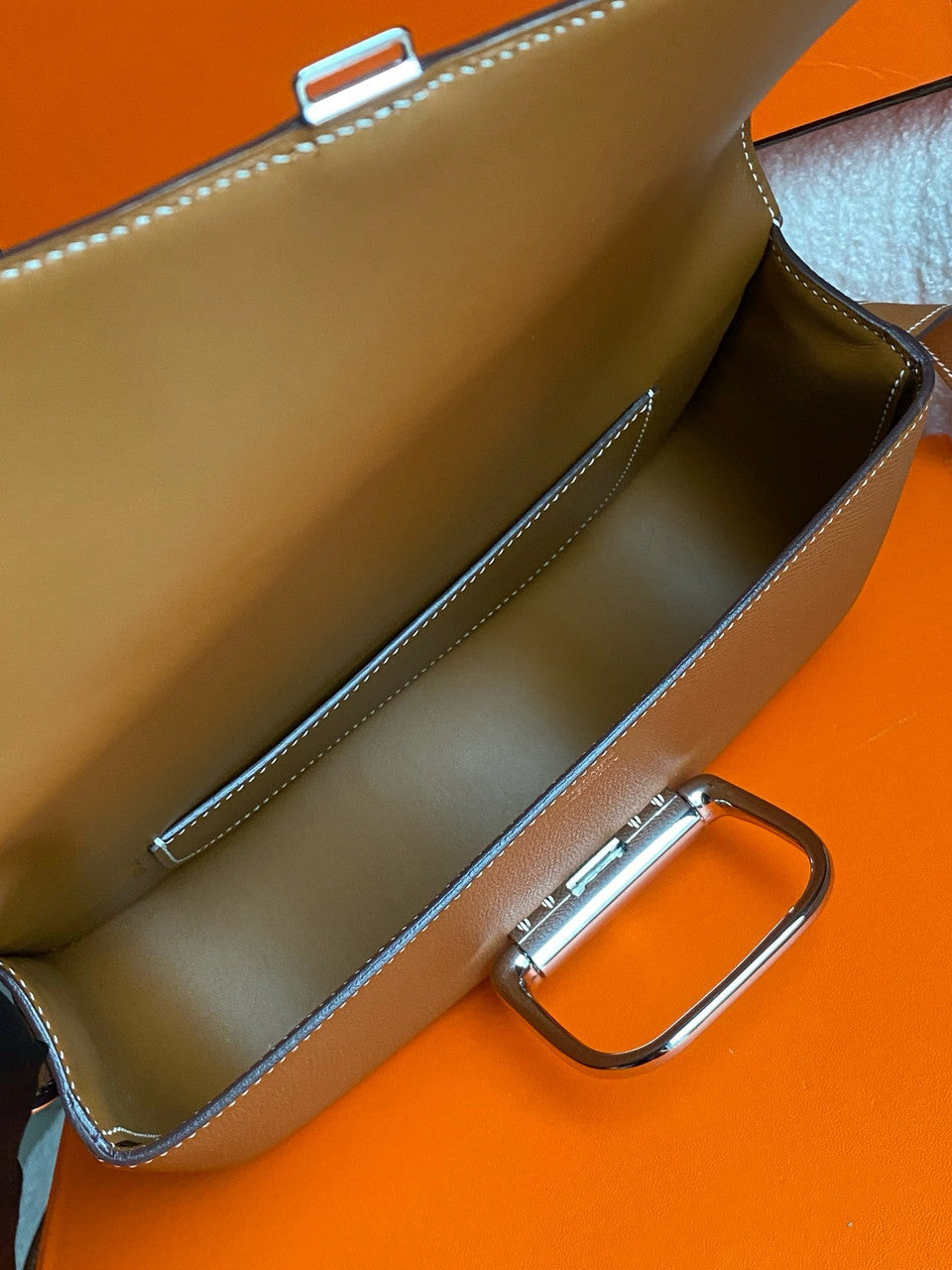 Hermès Gold  Epsom Della Cavalleria Elan Bag Palladium Hardware