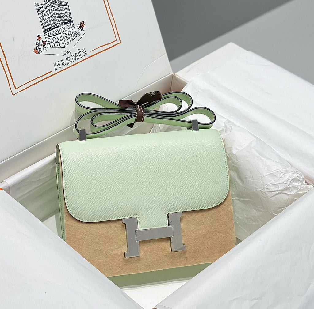 Hermès Constance 1-24 Vert Fizz Epsom Palladium Hardware