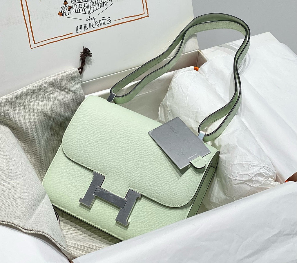 Hermès Constance 1-24 Vert Fizz Epsom Palladium Hardware